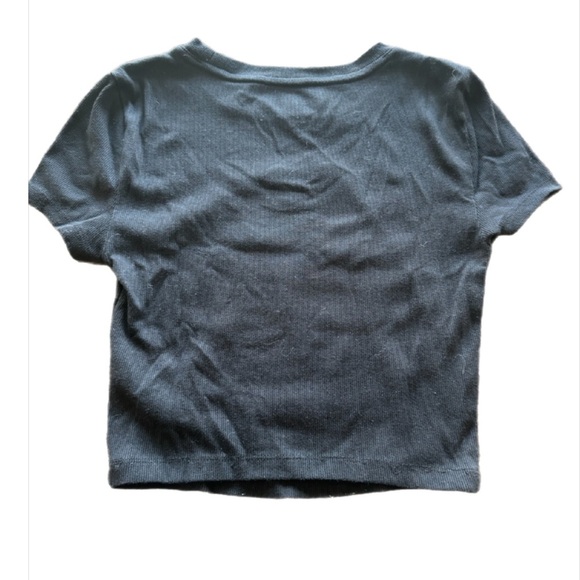 Aeropostale Seriously Soft Crop Tee. Vegas. Some sequin embellishments. Size S - Picture 2 of 3